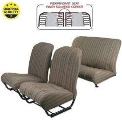 33042243 Seat Cover Set – Inner Squared Corners – With Sides – Damier Brown