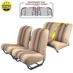 33043223 Seat Cover Set with Folding Rear Seat – Inner Squared Corners – Raye Beige