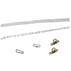 0450001 Mehari Door Chain Set in white