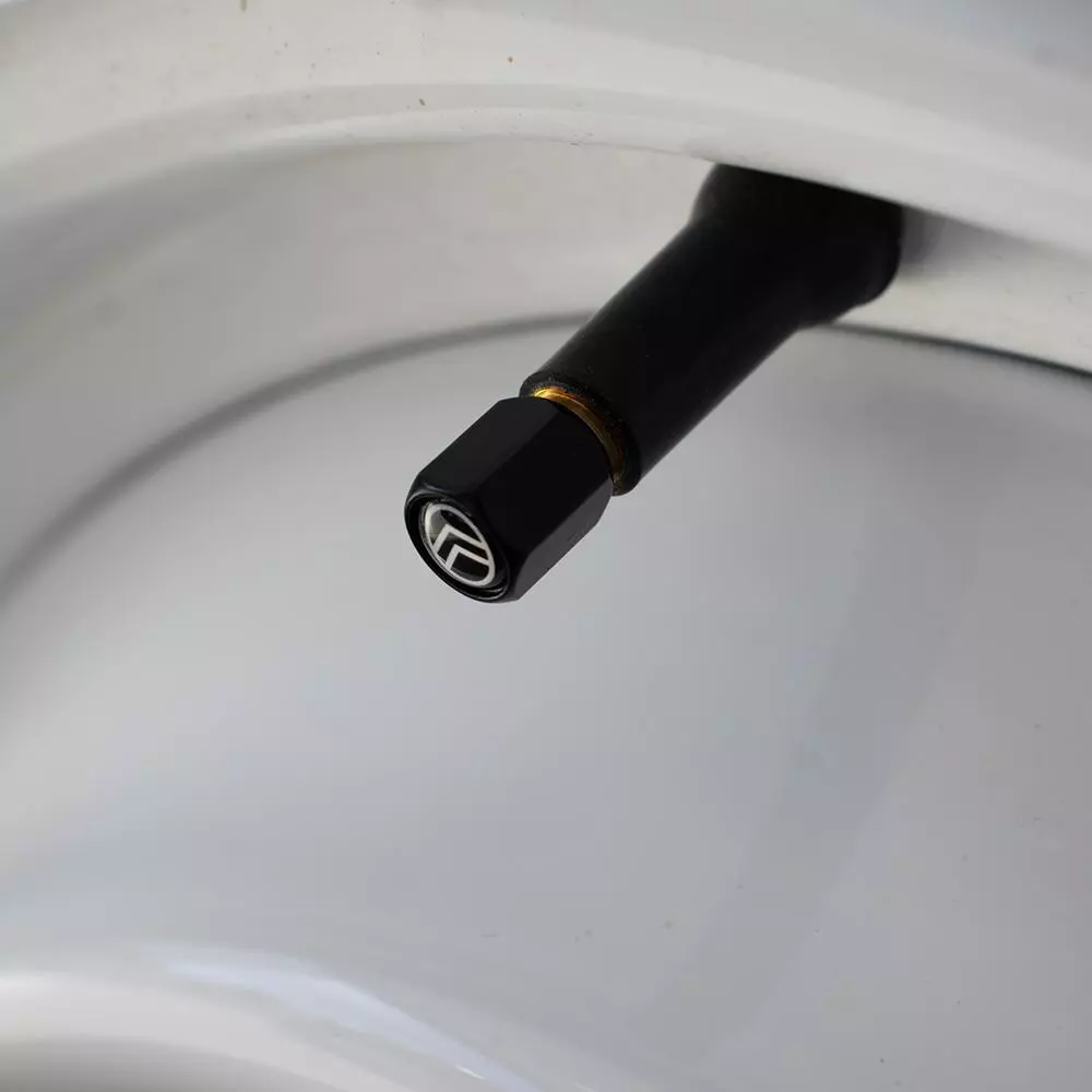 1201111 Citroen Logo Tyre Valves x4 - Black - Image 3