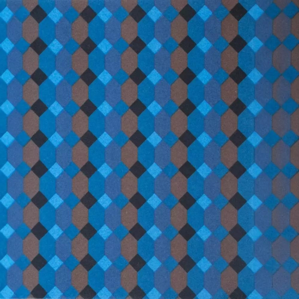 2601042 2cv Rear Parcel Shelf - Checkered Blue - Image 2