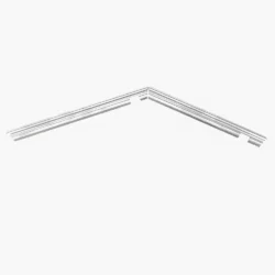 4301706 Dyane Lower Rear Wing Aluminium Trim